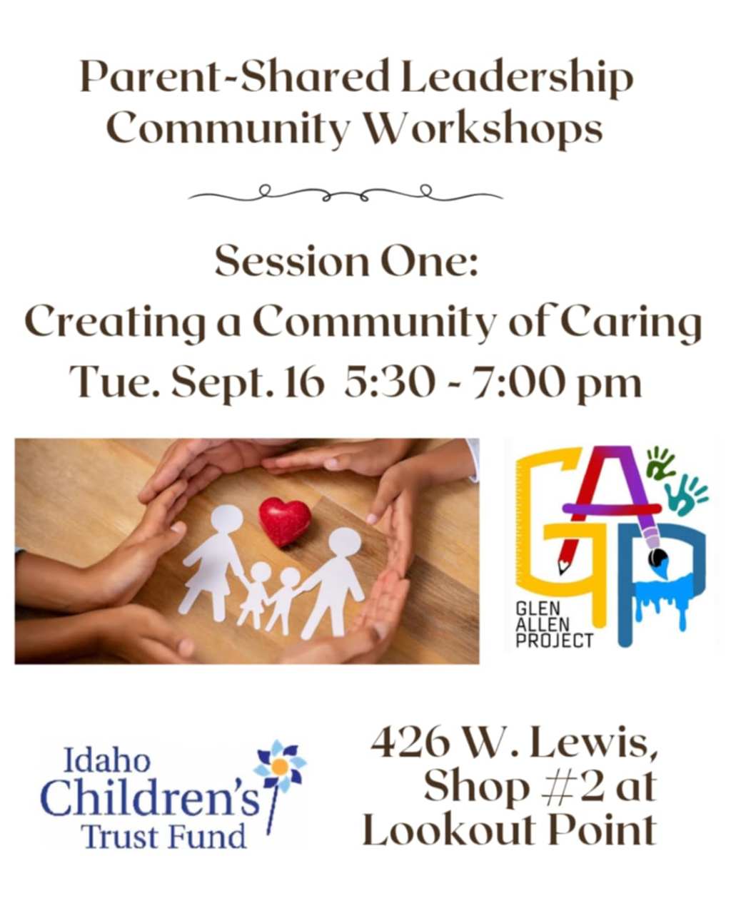 Engage in Parent-Shared Leadership Community&nbsp;Workshops