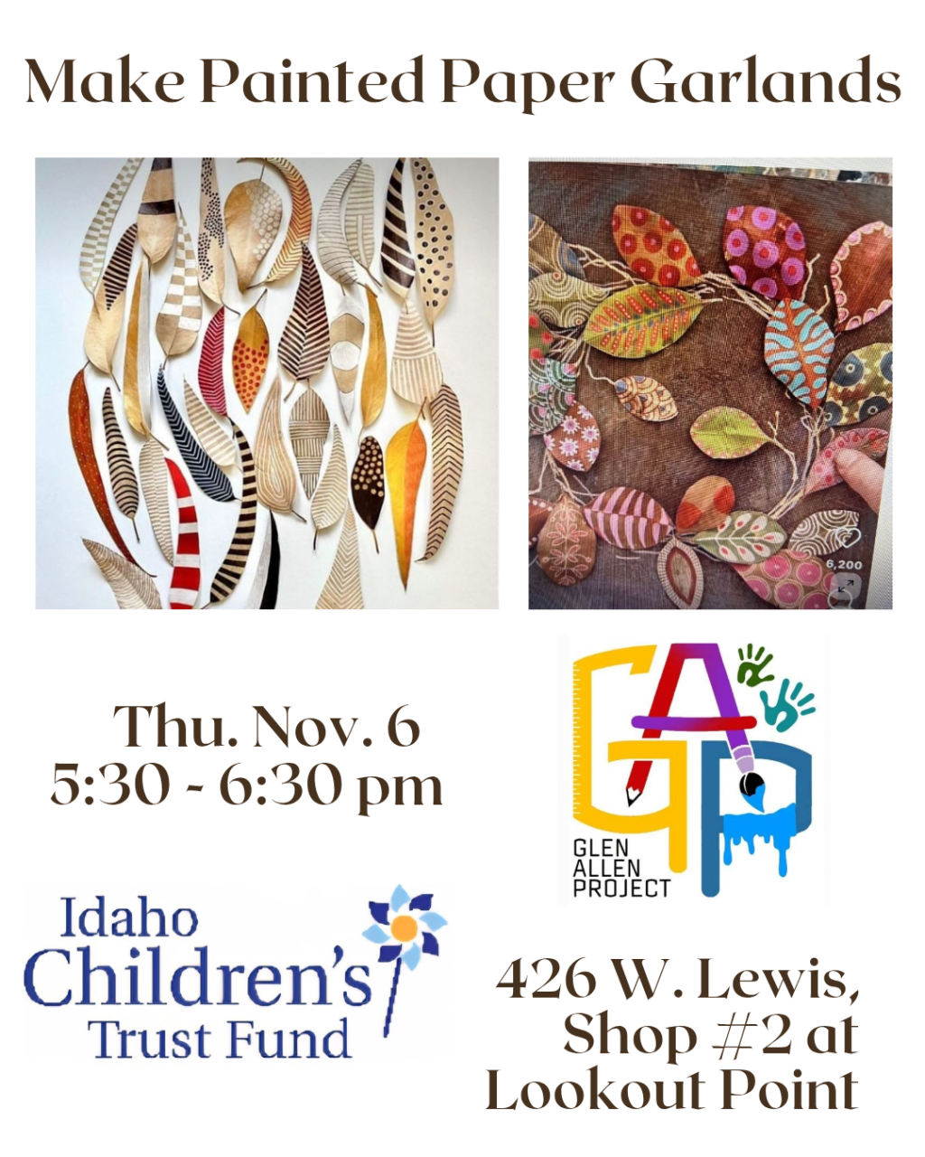 🎨 FREE Art Class Alert! 🎨 Make Painted Paper&nbsp;Garlands