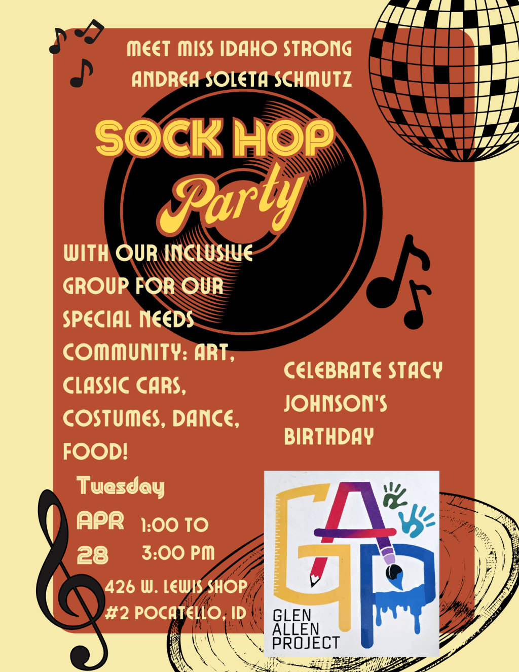 Come to our Sock Hop&nbsp;Party!